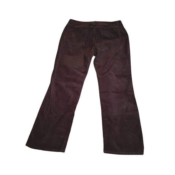 Talbots Black Corduroy Jeans Women 18 Plus High Waist Straight Leg Slimming NWOT - Picture 3 of 9